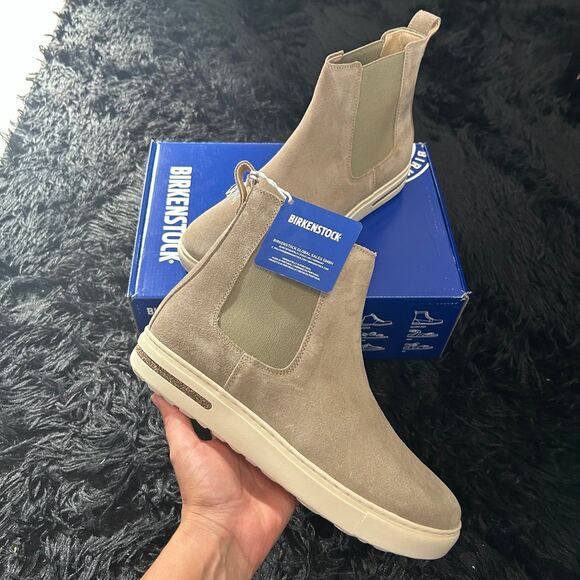 BIRKENSTOCK bend taupe suede Chelsea ankle boots booties shoes women’s eur 38 - Picture 6 of 6